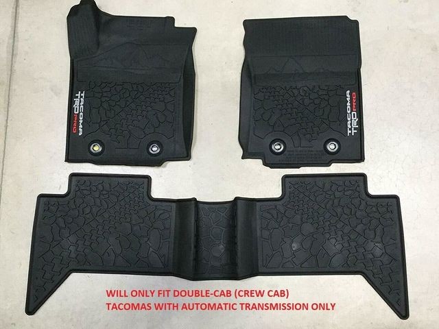 Genuine Toyota 2016-2023 Tacoma TRD PRO All Weather Rubber Floor Liners/Mats