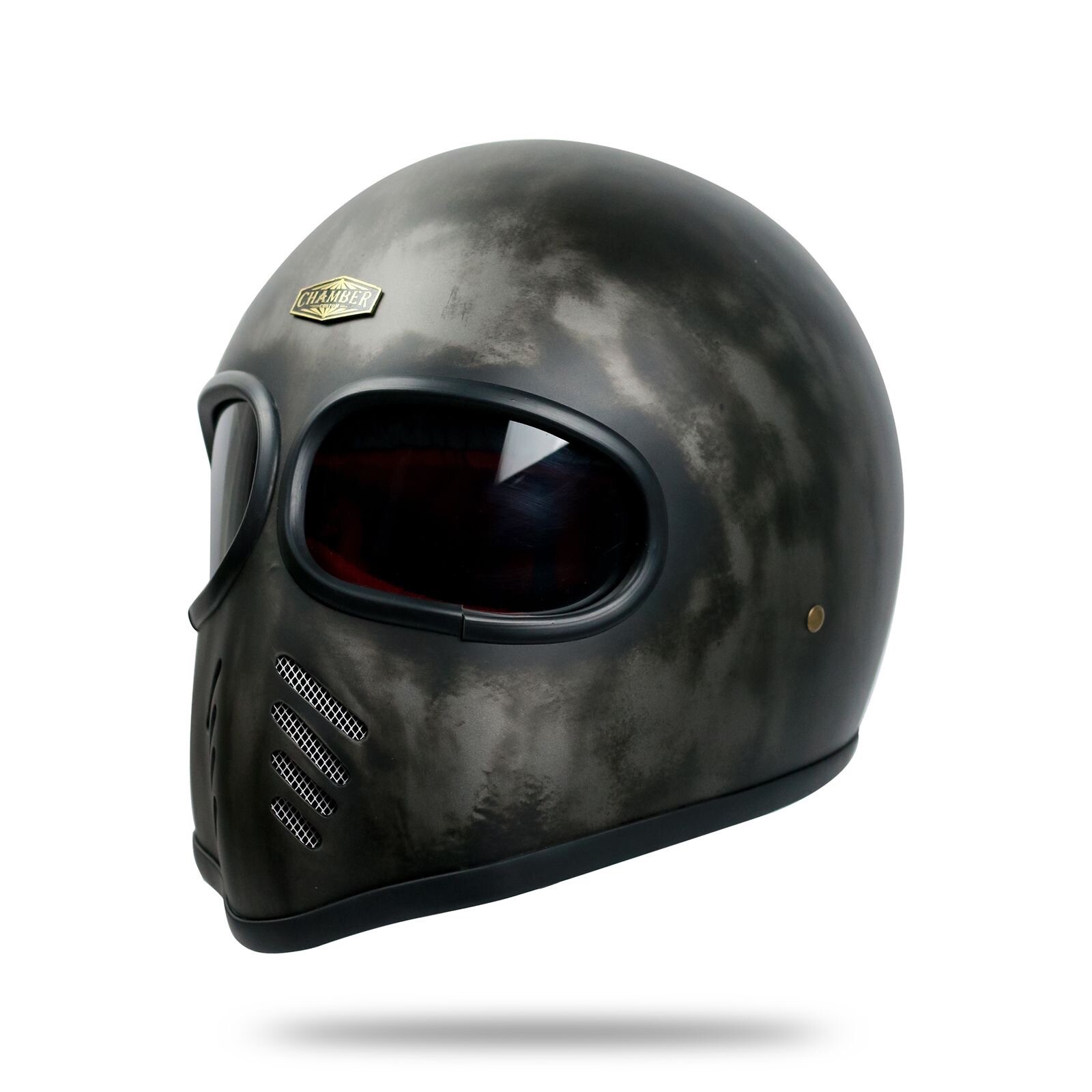 SALE  VINTAGE CUSTOM HELMET XF-GP PATINA CAFERACER CHOPPER MOTORBIKES (NOT DOT)