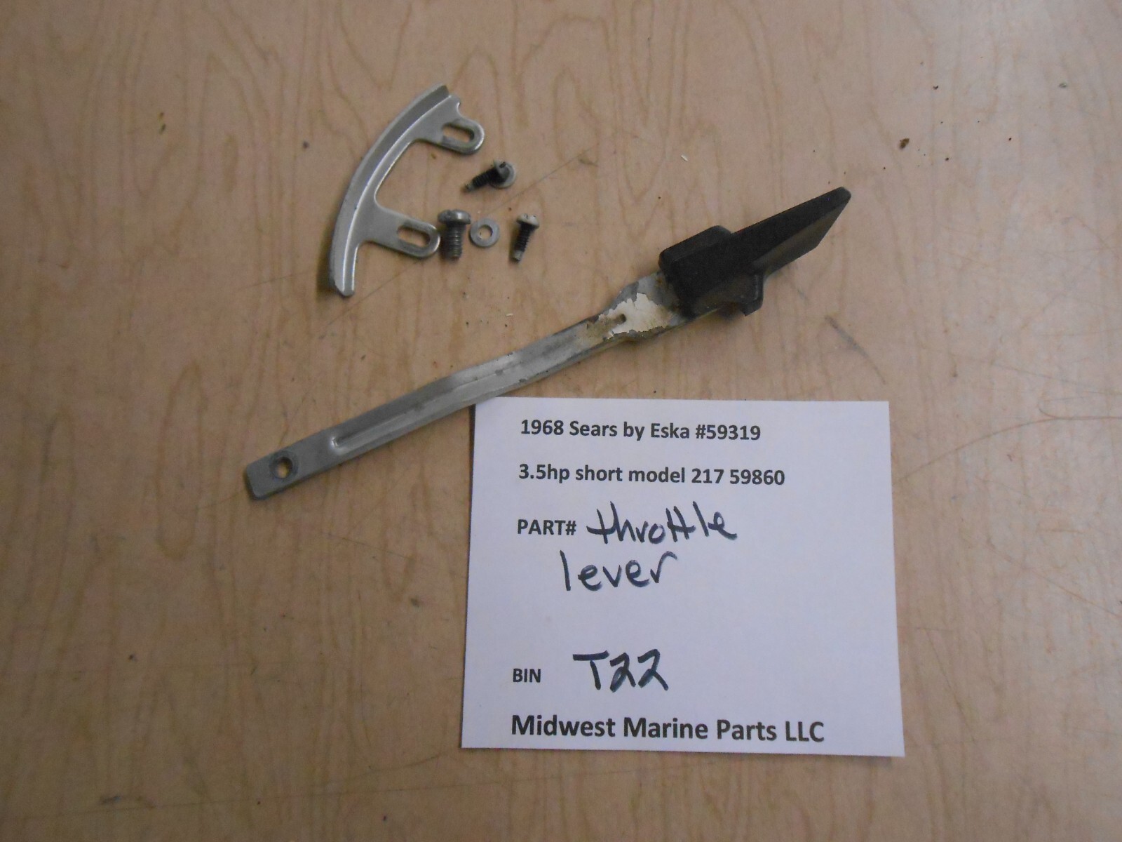 Throttle Lever 1968 Sears by Eska 3.5hp Outboard 217 59860 T22