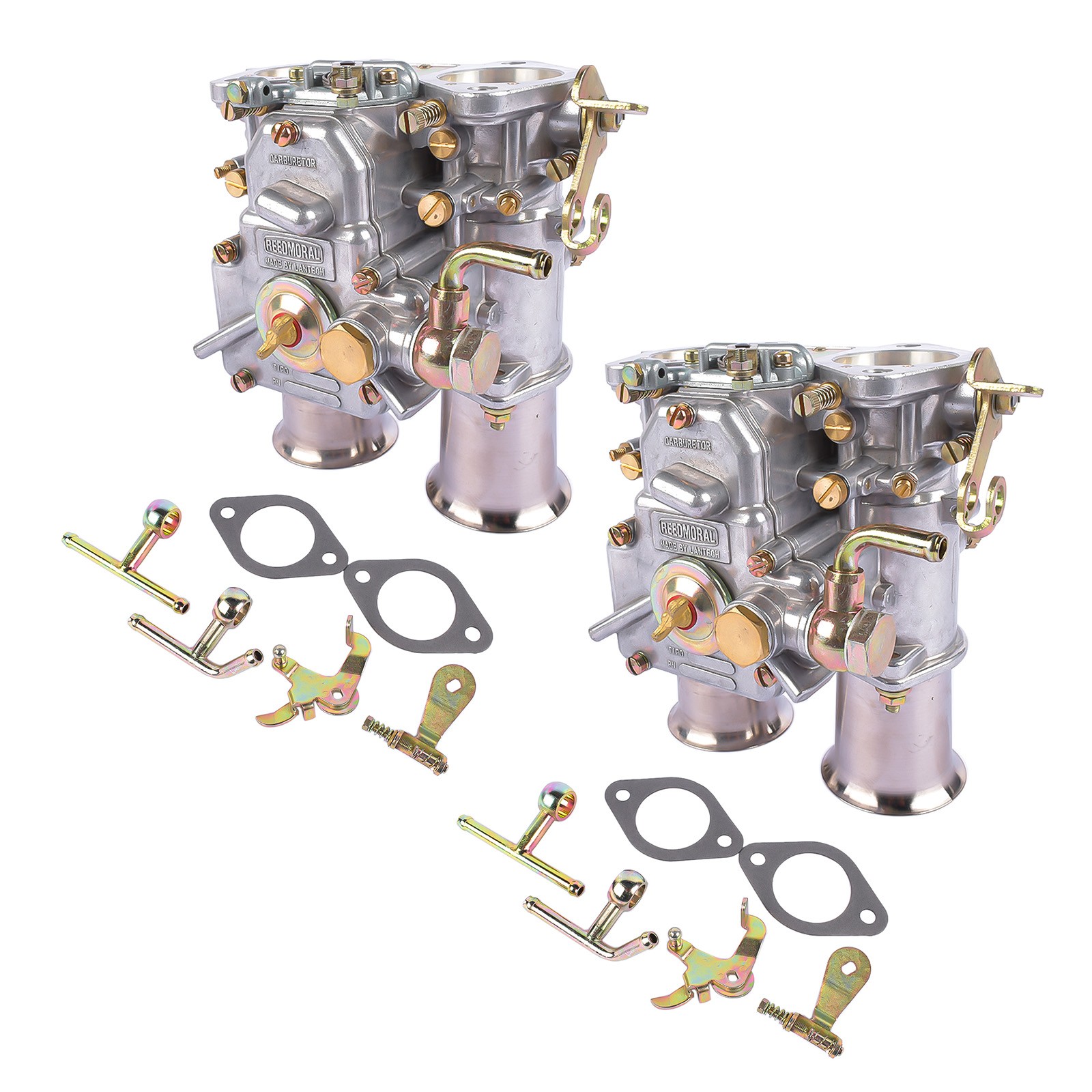 2X Carburetors Twin Choke For 45 DCOE Weber 152 4 Cyl 6 Cyl V8 Engines 19600.060