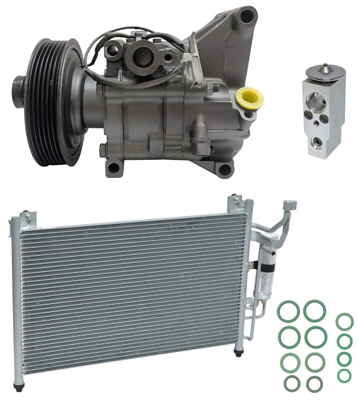 RYC Remanufactured AC Compressor Kit W/ Condenser ED88A Fits Mazda 2 1.5L 2011