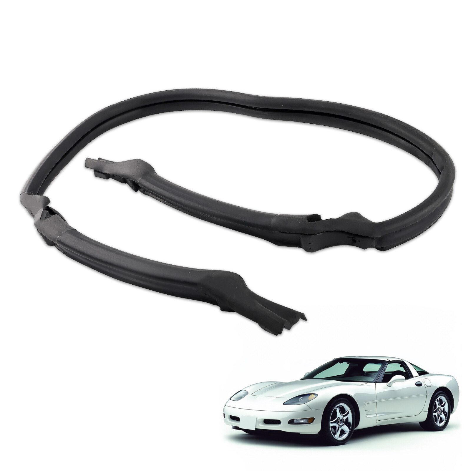 Rear Weatherstrip Seal Gasket Targa Top for Chevrolet Corvette Coupe 1997-2004