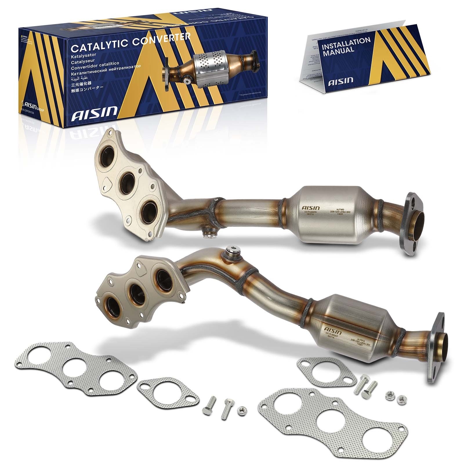 AISIN Left & Right Catalytic Converters for Lexus IS250 IS350 GS350 2006-2017 AISIN Left & Right Catalytic Converters for Lexus IS250 IS350 GS350 2006-2017