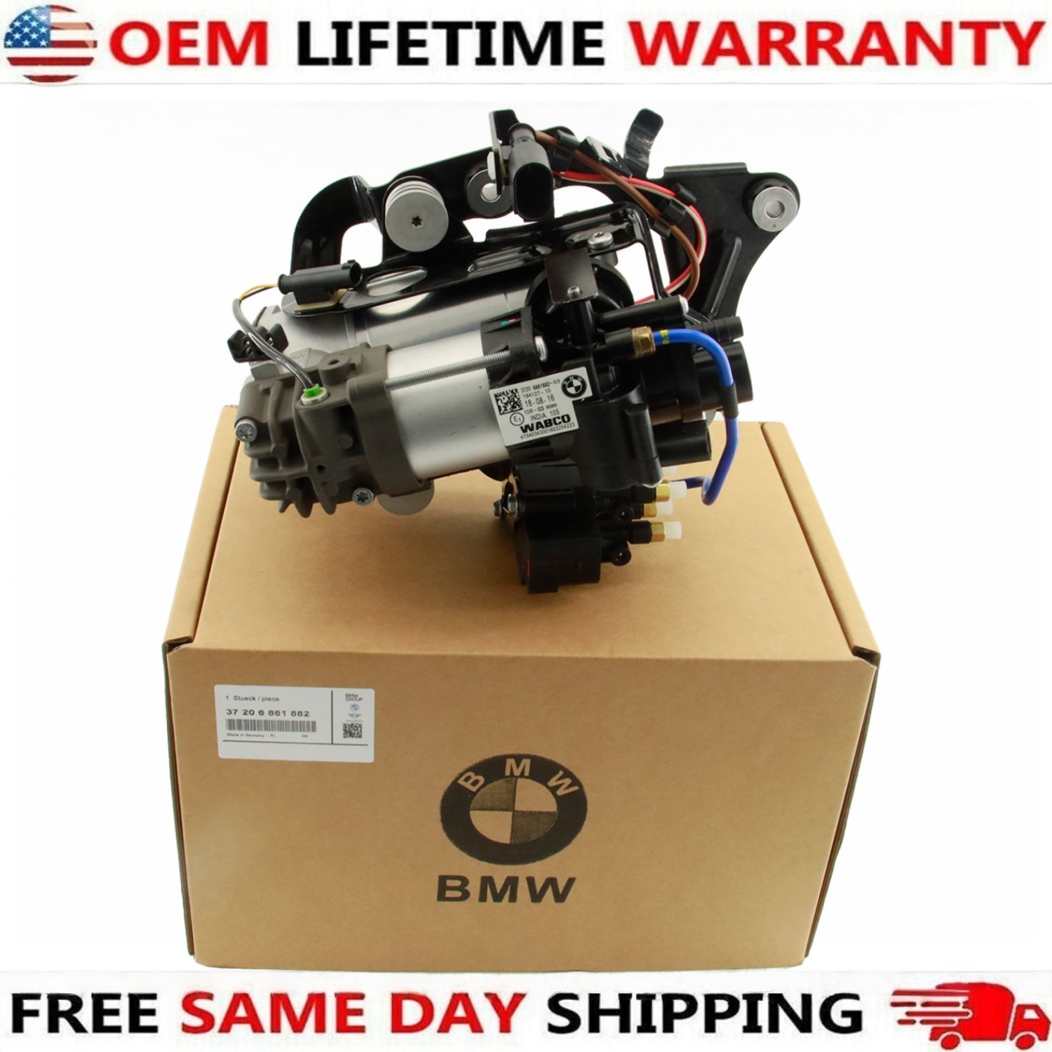 Genuine 37206861882 BMW 7 Series G11 G12 740i 750 Air Suspension Compressor Pump