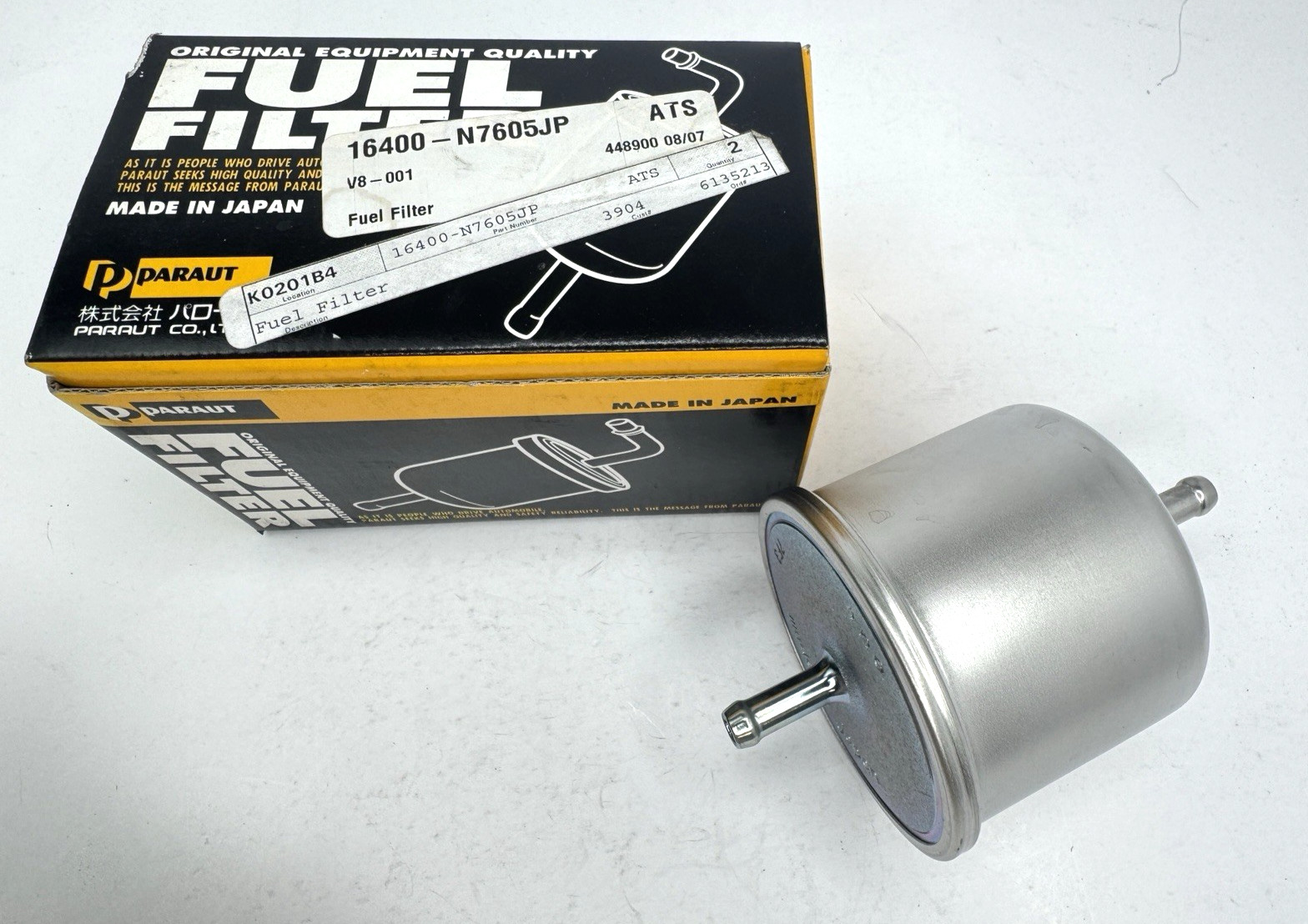 OE Paraut Nissan Fuel Filter 16400-N7605JP - NOS - JAPAN - V8-001 - 300ZX VG30E