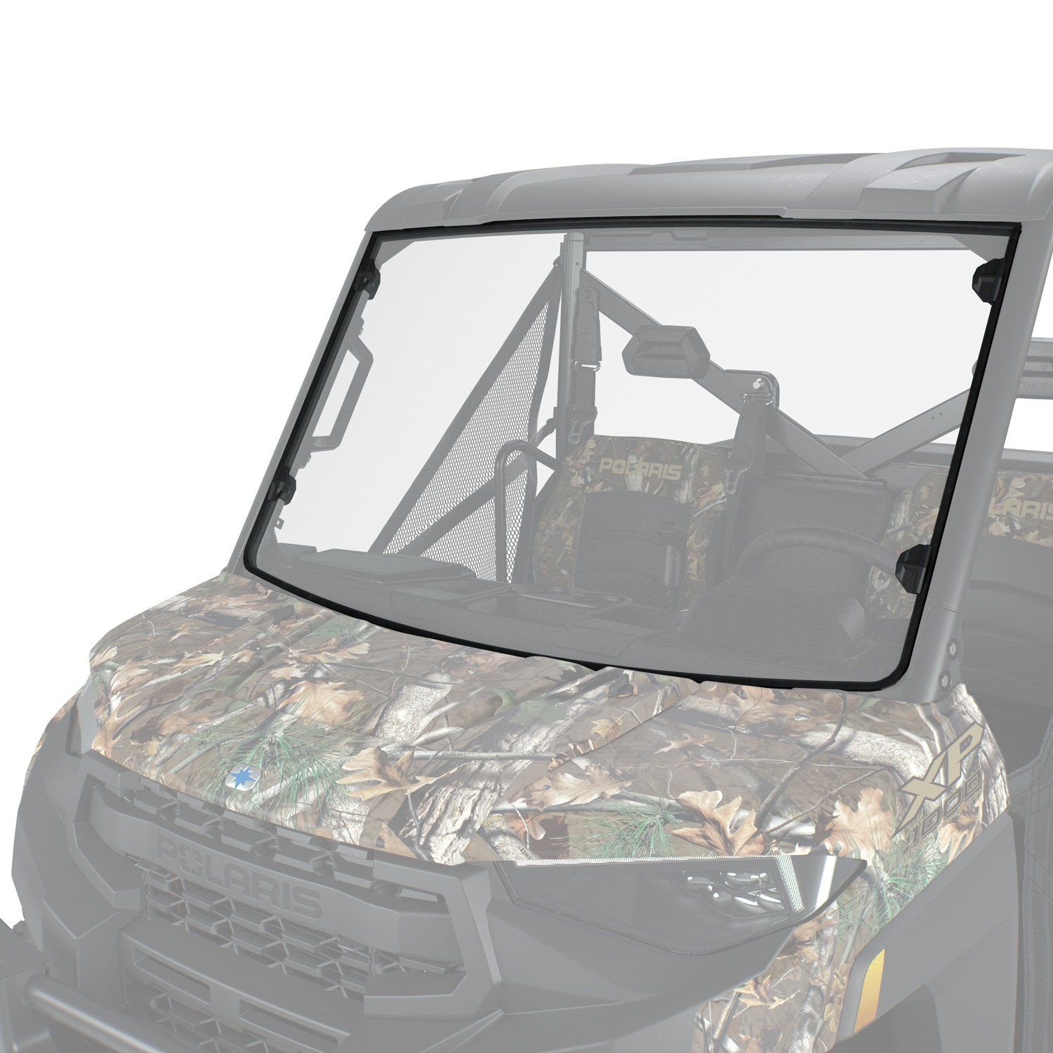 Polaris Lock & Ride Full Front Windshield, Genuine OEM Part 2883300