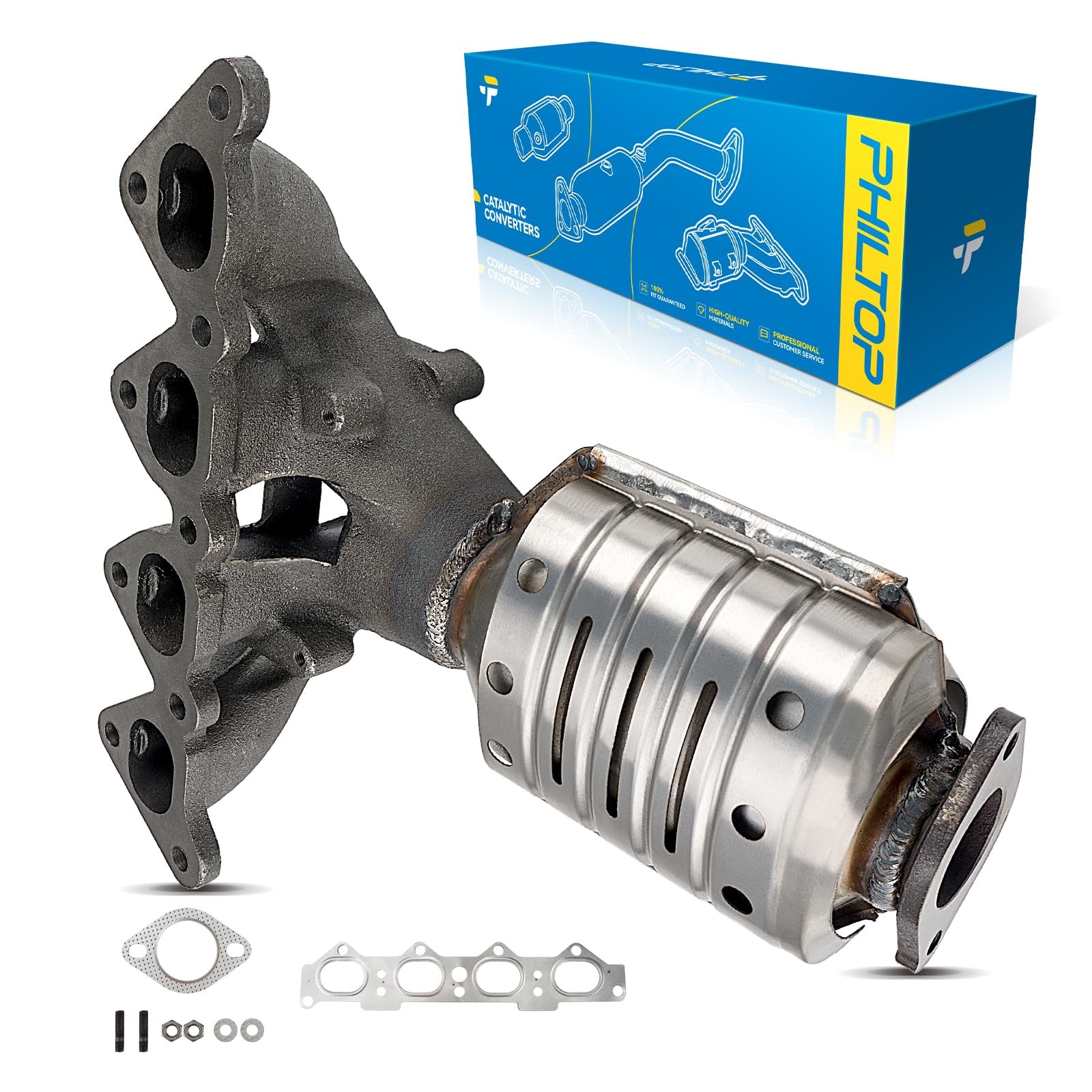 PHILTOP Front High FLow Catalytic Converter Fit For Hyundai, Kia Elantra 2.0L--- PHILTOP Front High FLow Catalytic Converter Fit For Hyundai, Kia Elantra 2.0L---