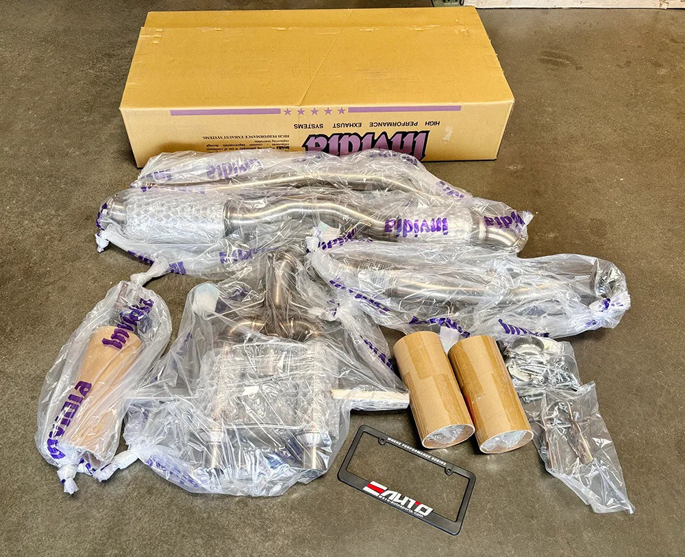 INVIDIA GEMINI R400 Burnt Tip Catback Exhaust +Front Pipe for Civic Type R FL5