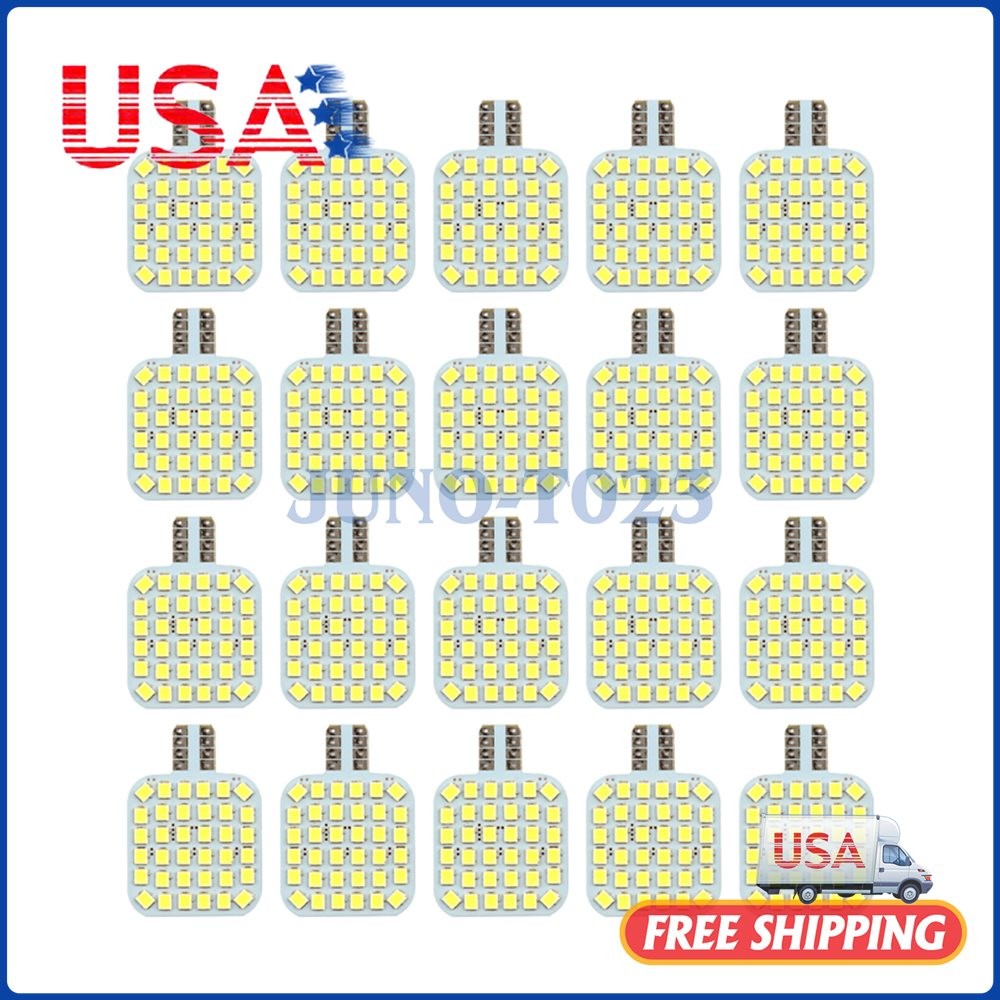 20X Super White LED T10/921/194 36SMD RV Camper Trailer Interior Light Bulbs 12v