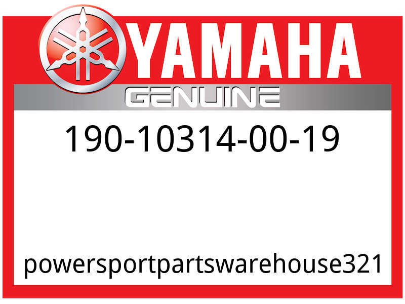 Yamaha OEM Part 190-10314-00-19 PANT-M YAMAHA FUEL B