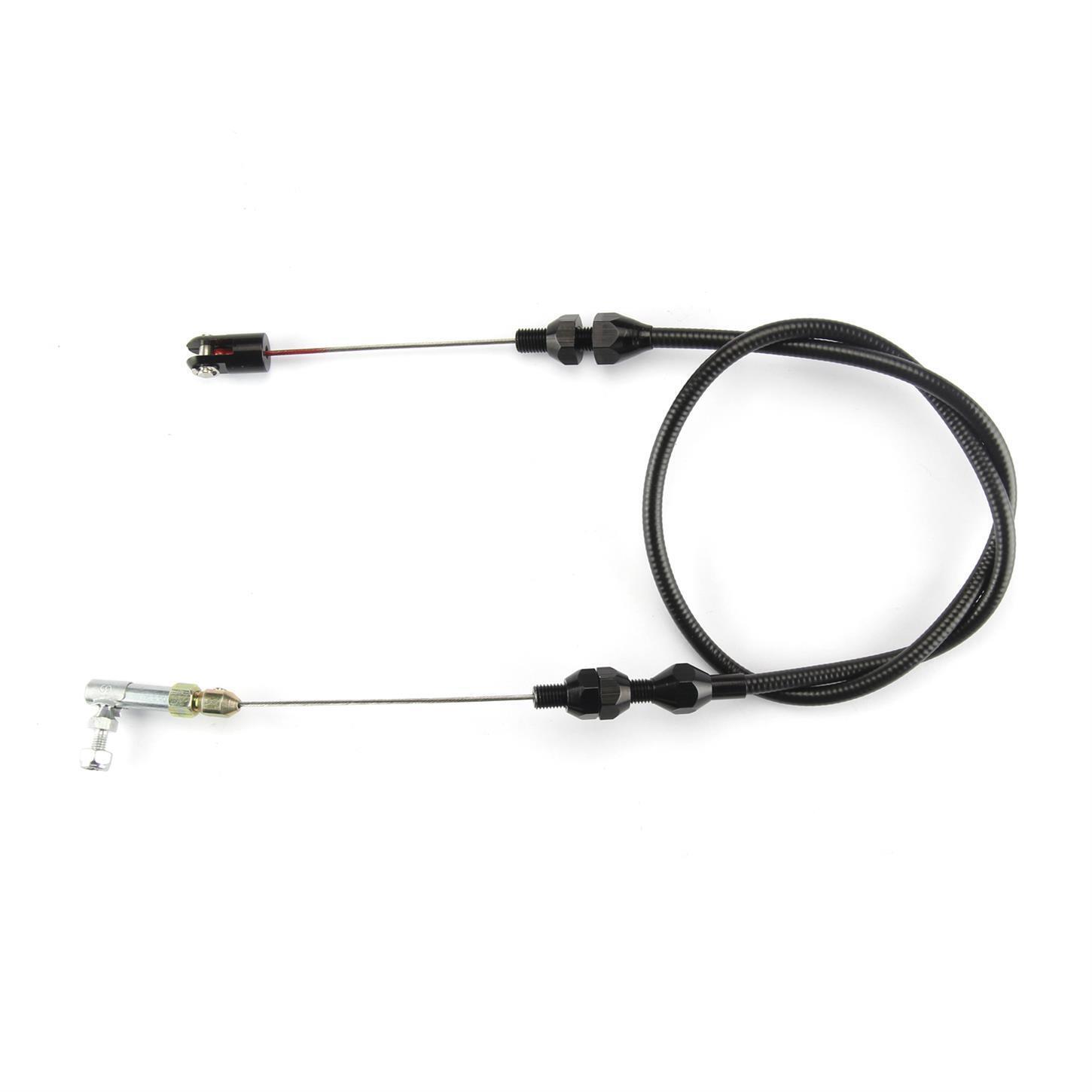 Lokar XTC-1000U 24 Inch Throttle Cable W/ Black Fittings