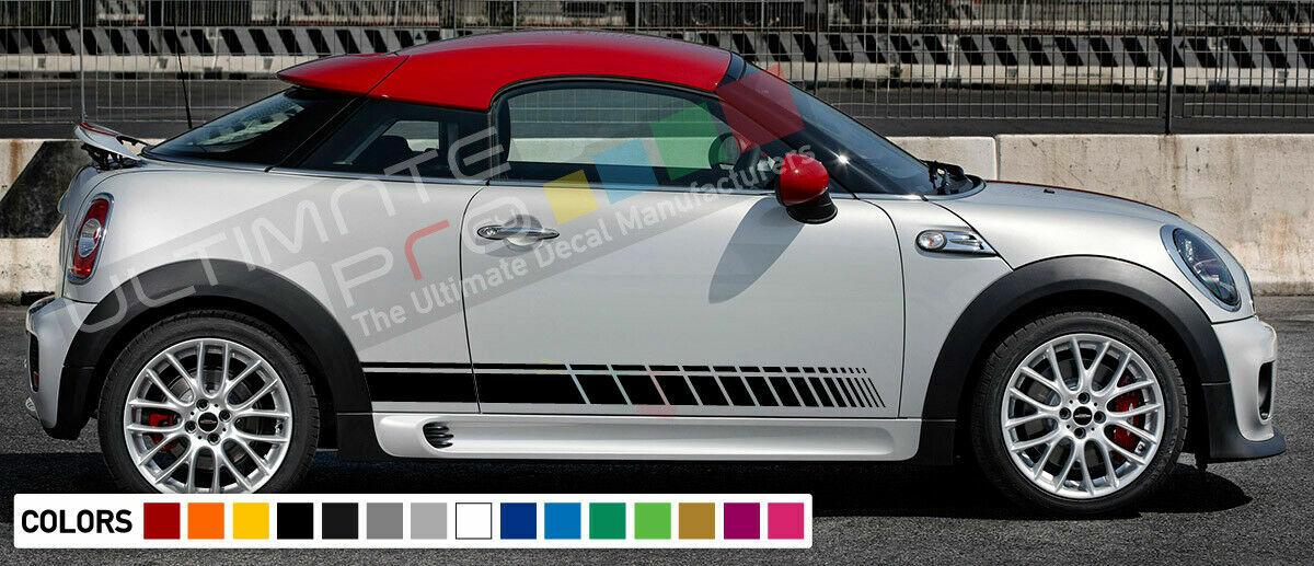 Sticker Stripe for mini john cooper works cooper mirror front carbon light cover