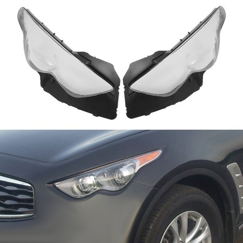 Headlight Lens Cover Left & Right Headlamp Covers for 2009-2013 Infiniti FX35