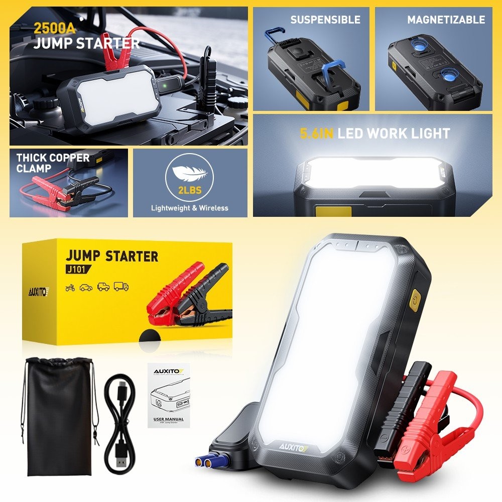 Car Portable 12V Multi-functional Emergency Smart Power Supply Starting Charging