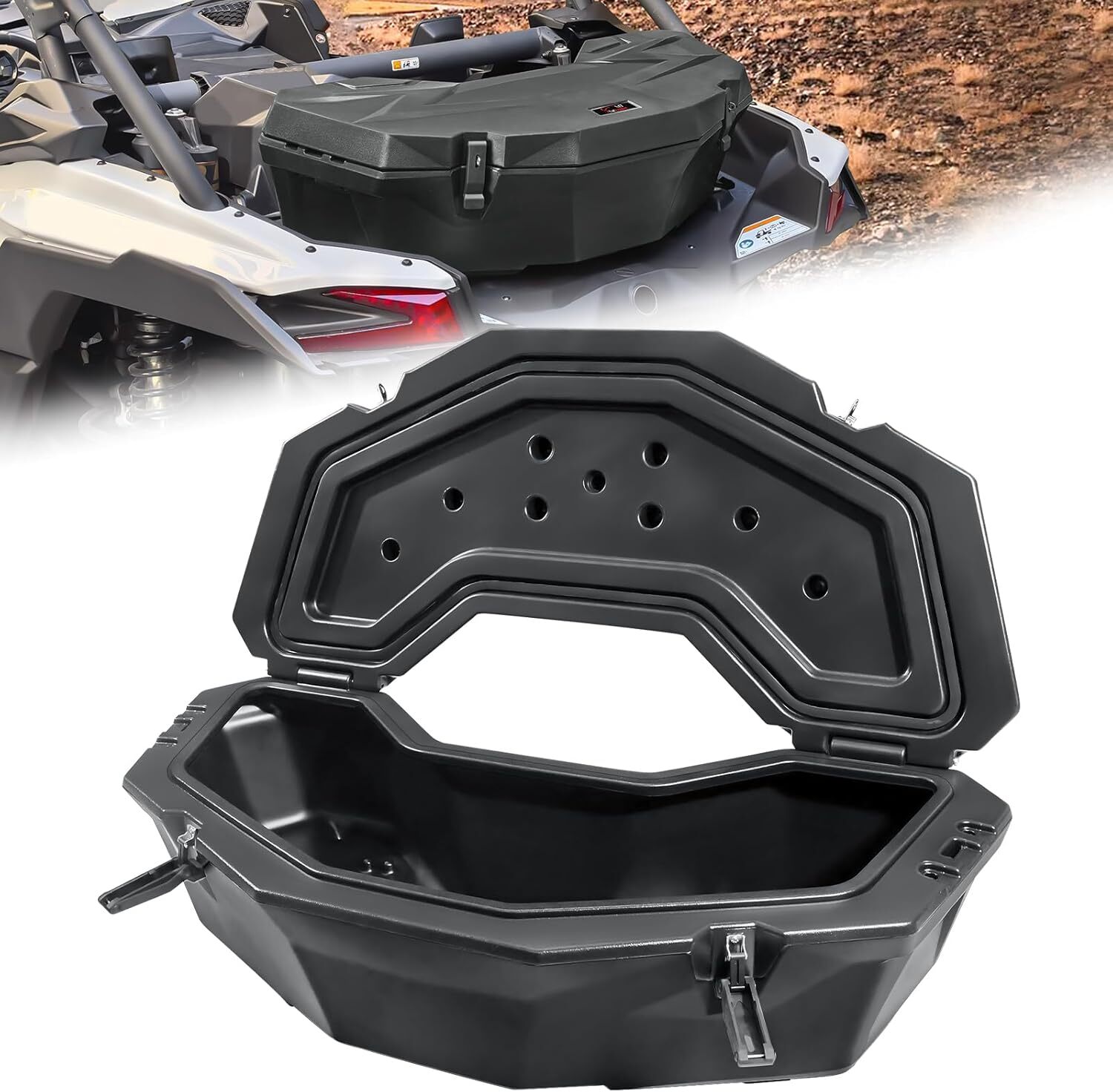 For Can-Am Maverick X3 Outlander 8 Gal 30L Storage Cargo Box Black #715003879