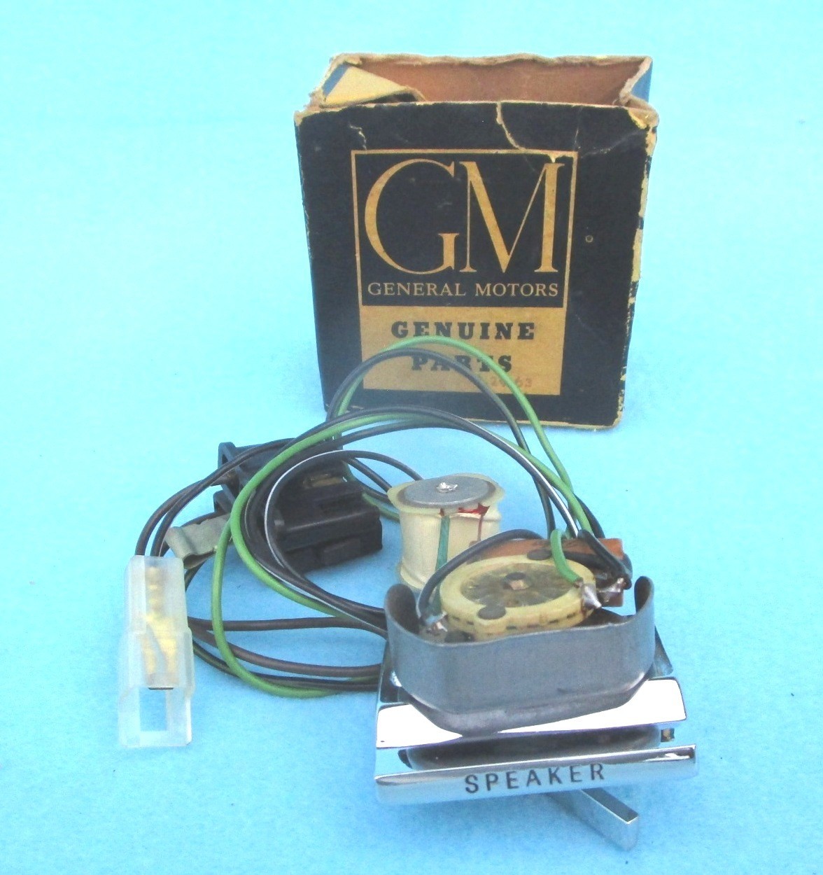 1964-65 Pontiac GTO, Lemans Rear Speaker Switch & Bezel - New Old Stock