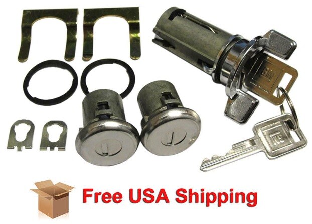 Fits 1973-1978 Chevrolet & GMC C/K Truck Ignition & Door Lock Set with GM Keys Fits 1973-1978 Chevrolet & GMC C/K Truck Ignition & Door Lock Set with GM Keys