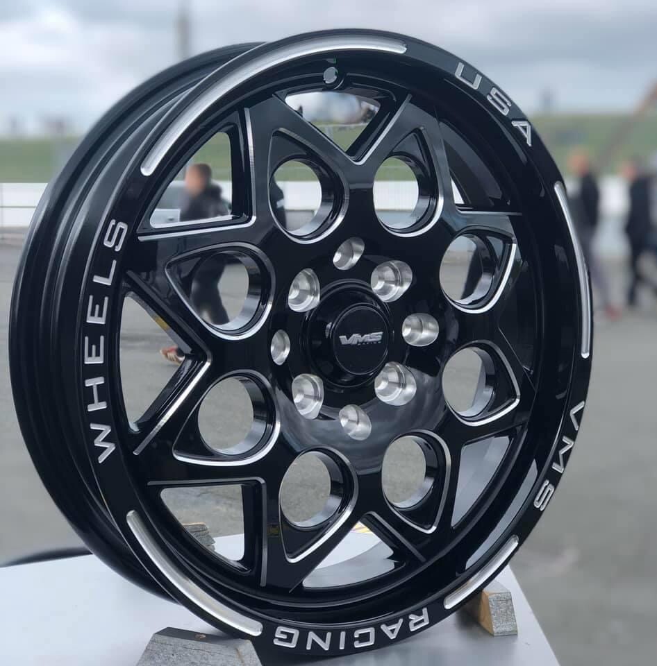 2X Black Milling Rocket 15X3.5 Drag Racing Skinny Rims Wheels 4X100 4X114.3 ET10