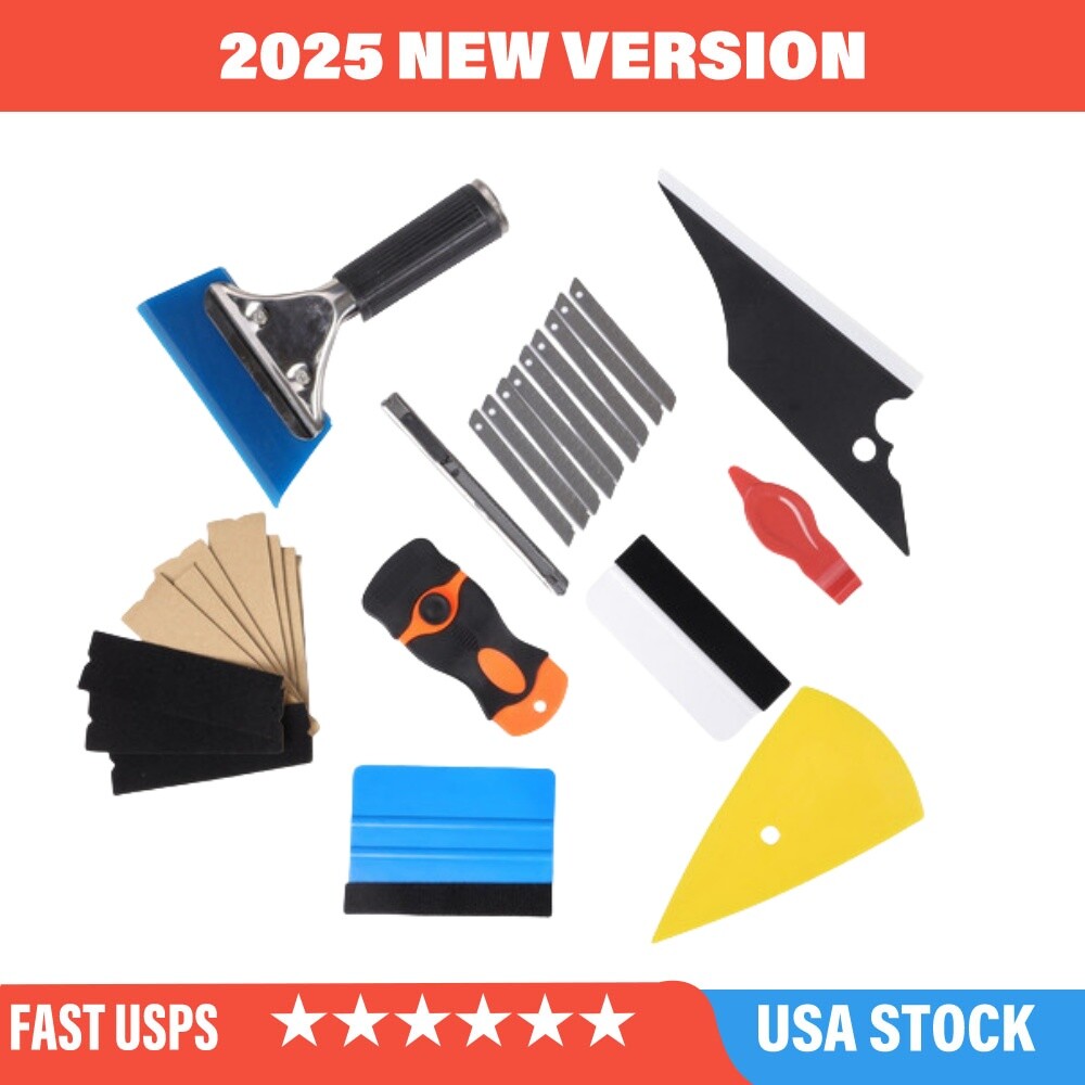 29Pc Car Window Tint Kit Vehicle Glass Protective Film Wrapping Installation Set