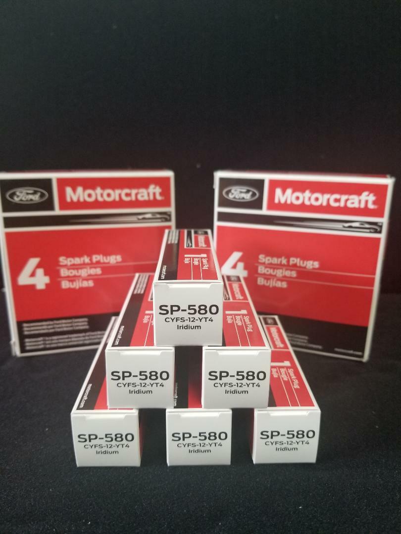 Set of 6: Motorcraft OEM Ford Iridium Spark Plugs SP-534 SP-580 CYFS-12-YT4 