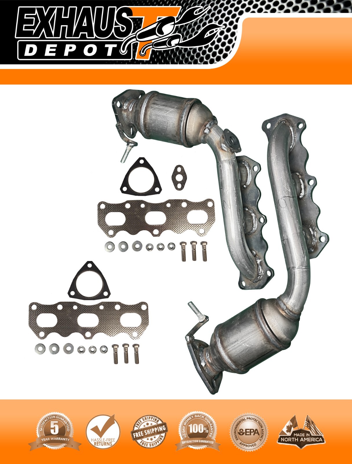 Manifold Catalytic Converter for Suzuki Grand Vitara 2.5L 99-05 Left + Right Set