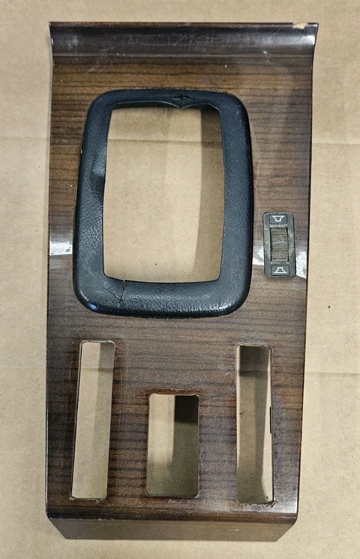 1973 1980 Mercedes W116 Zebrano Wood Shifter Bezel 450SE 450sel 6.9 1973 1980 Mercedes W116 Zebrano Wood Shifter Bezel 450SE 450sel 6.9