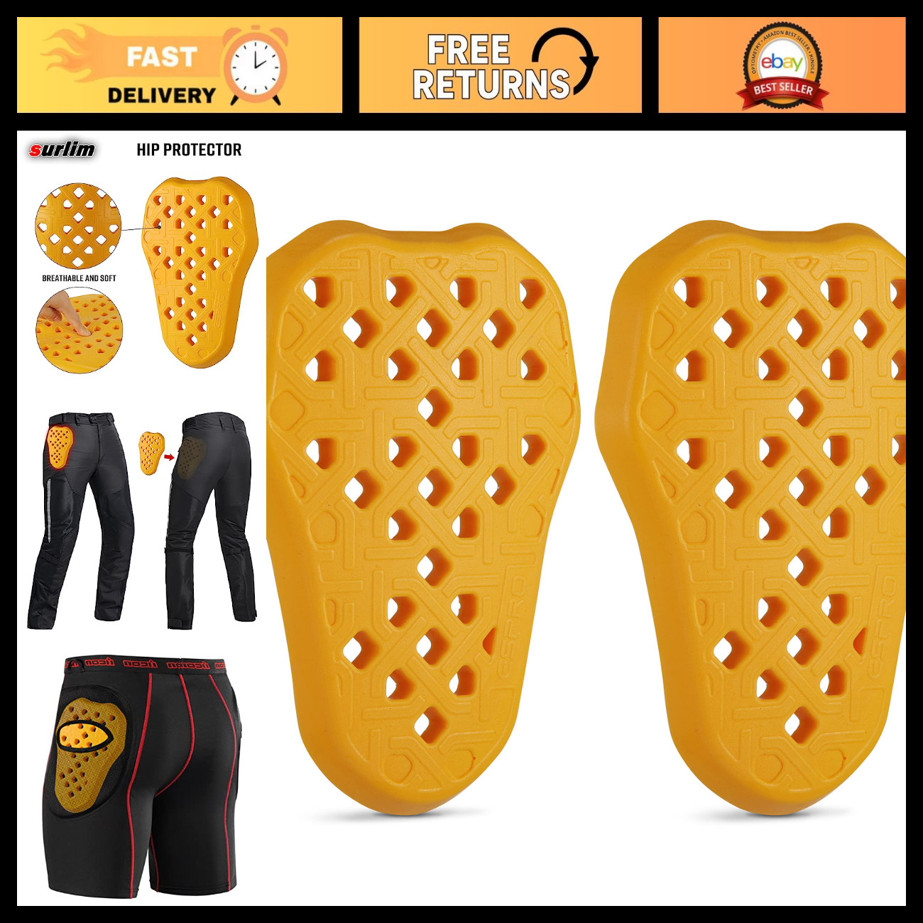 CE Level 2 Motorcycle Armor Inserts for Jackets & Pants - Protective Gear CE Level 2 Motorcycle Armor Inserts for Jackets & Pants - Protective Gear
