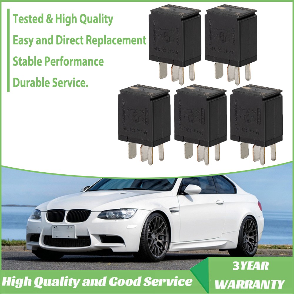 5Pcs 4-PIN Relay Black Multi-Purpose Relay for Fusion F150 F-250 8T2T-14B192-AA