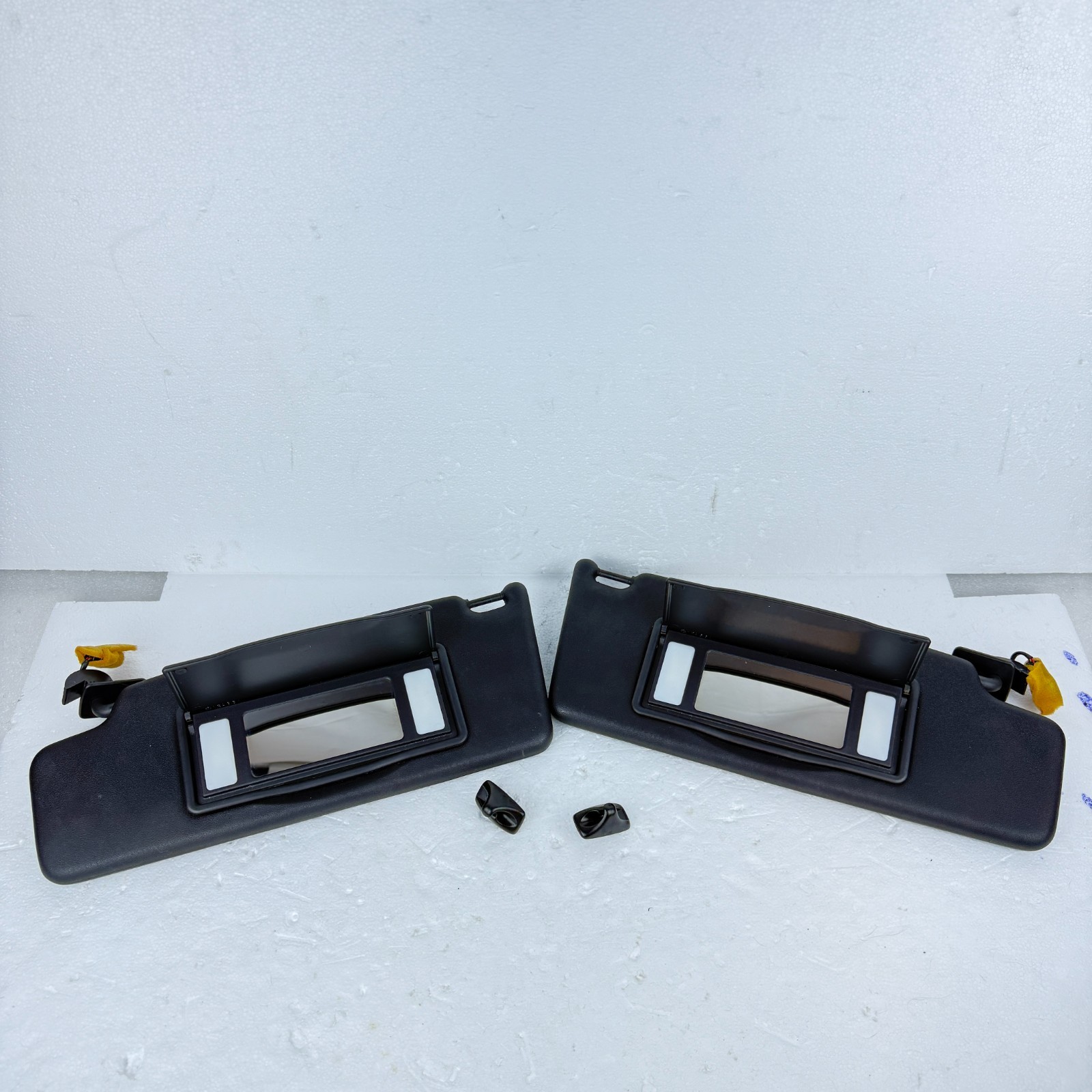 93-02 VW Golf Jetta Cabrio MK3 Left+Right Sun Visor Pair Set Black OEM 1H0857551