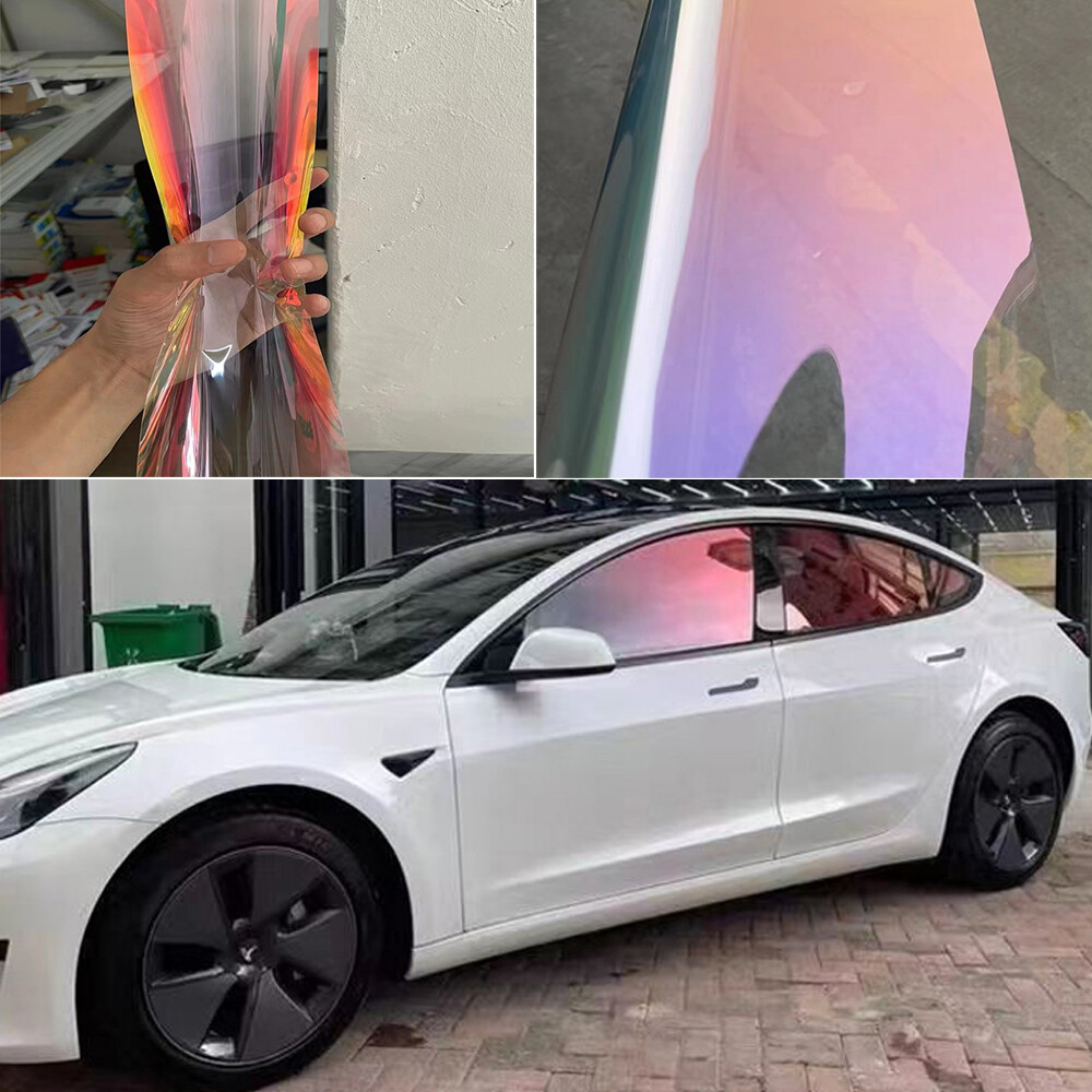 75%VLT Chameleon red Car Side Window Tint Film Sticker 99% UV Proof 20\