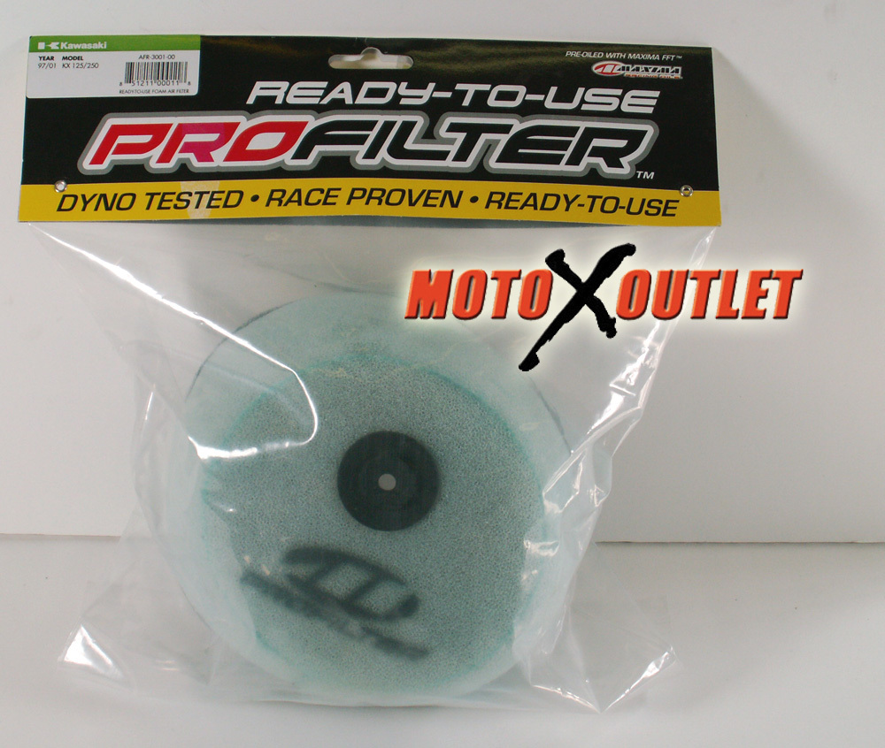 Kawasaki KX 125 250 Air Filter Maxima Pro KX250 KX125 1997 1998 1999 2000 2001