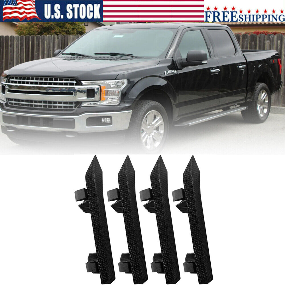4x Left Side Running Board Step Pad Grip Cover for Ford F-150 15-22 FL3Z16491DA