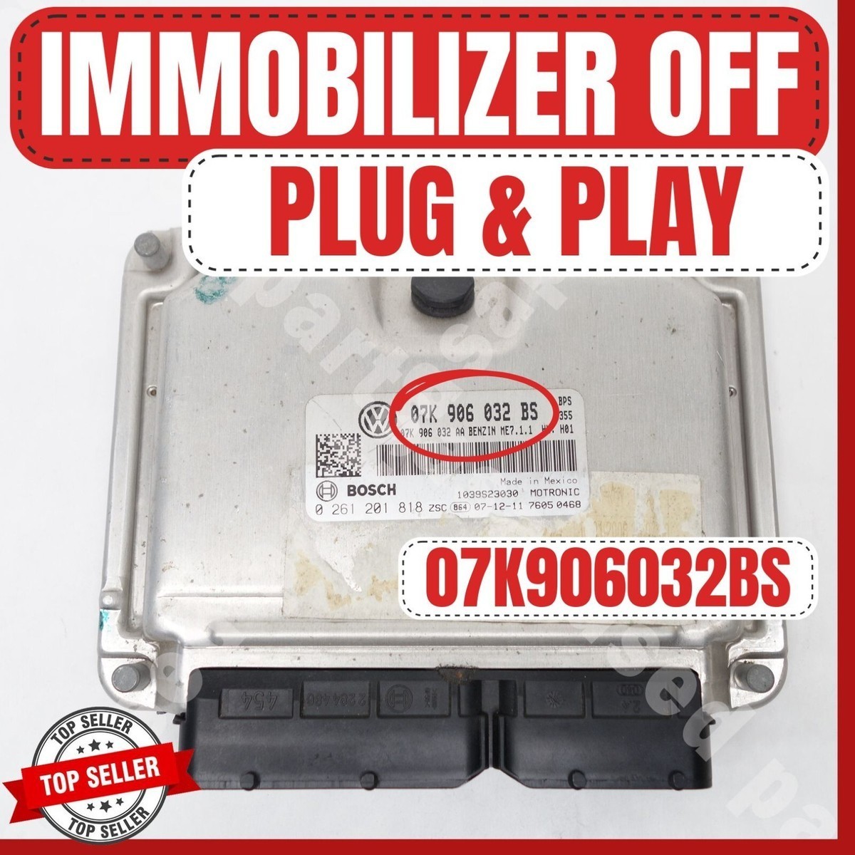 ✅ PLUG & PLAY 08 VW NEW BEETLE ECM ECU CONTROL MODULE PCM 2.5 07K906032BS ✅ ✅ PLUG & PLAY 08 VW NEW BEETLE ECM ECU CONTROL MODULE PCM 2.5 07K906032BS ✅