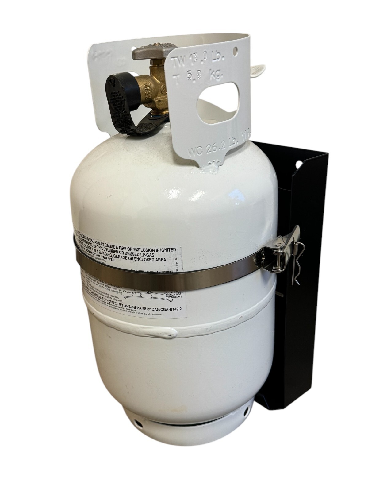 Economical 10 LB Propane Tank Vehicle Mount