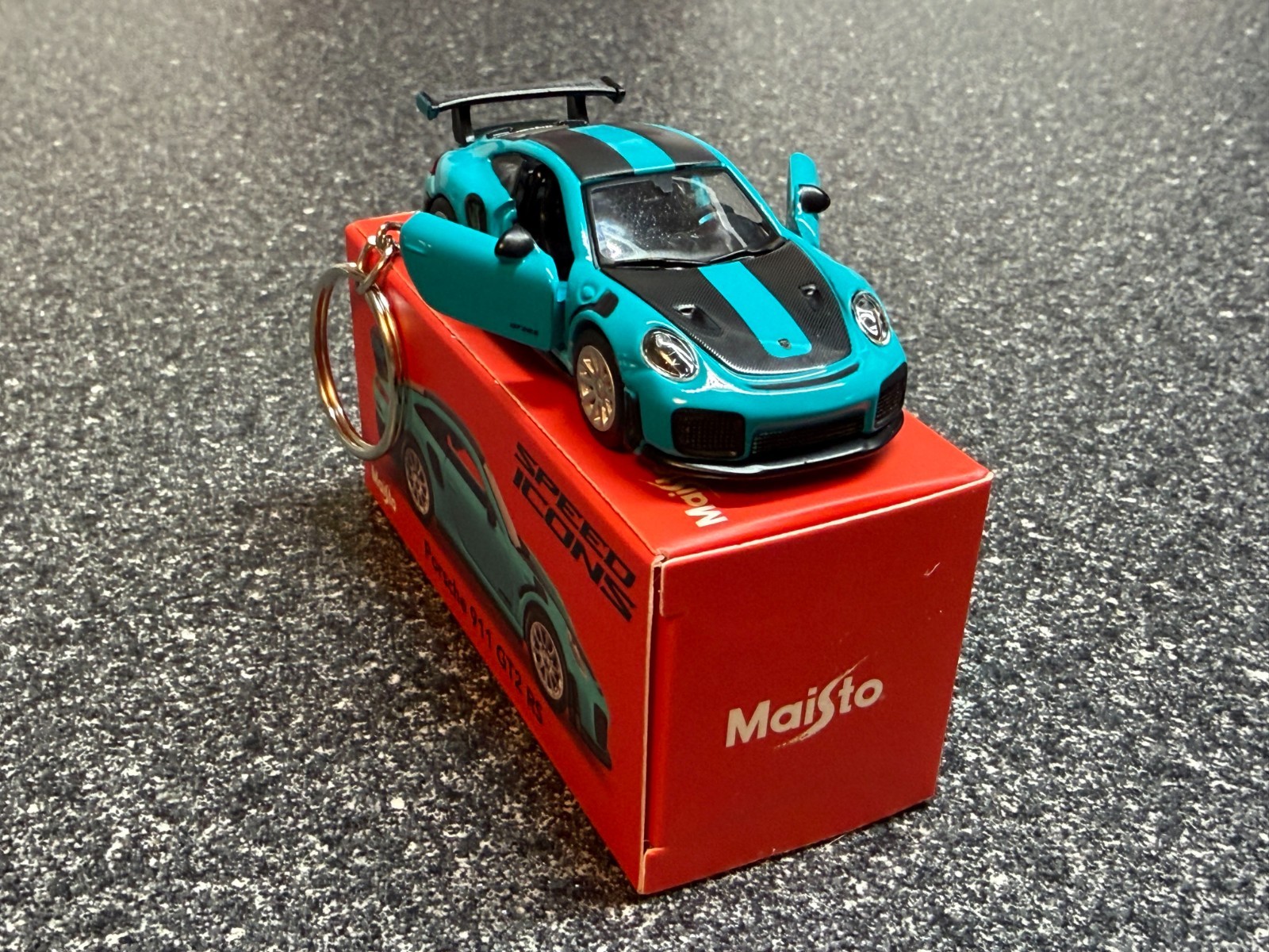 Fits Porsche 911 GT2RS Blue Keychain Hot Wheels Matchbox GT3RS GT3