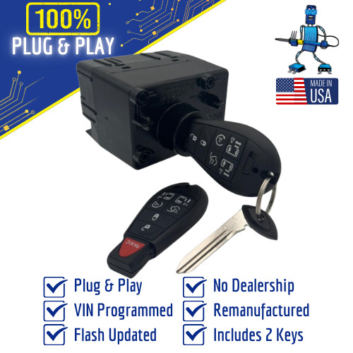 09-12 Dodge Ram 2500 3500 WIN Module Wireless Ignition Node -Programmed w/Keys