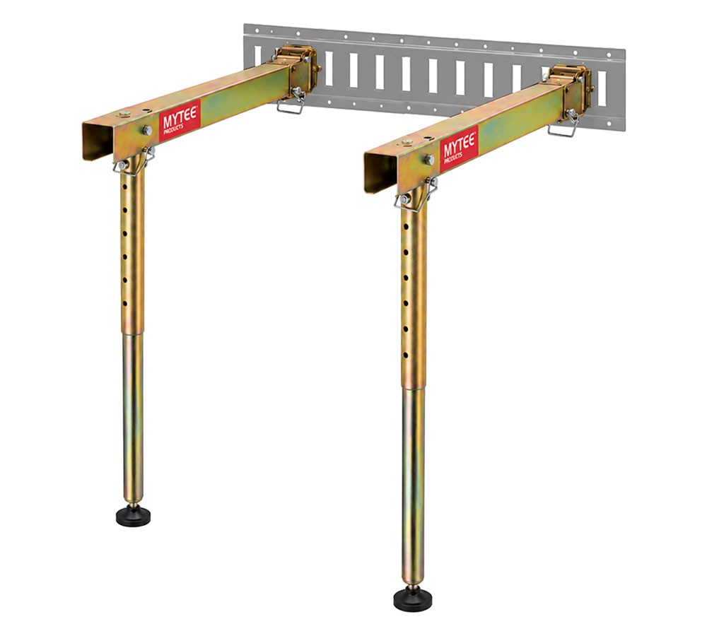 E-Track Folding Shelf Brackets Workbench w/Telescoping Legs 700 lbs for Trailer