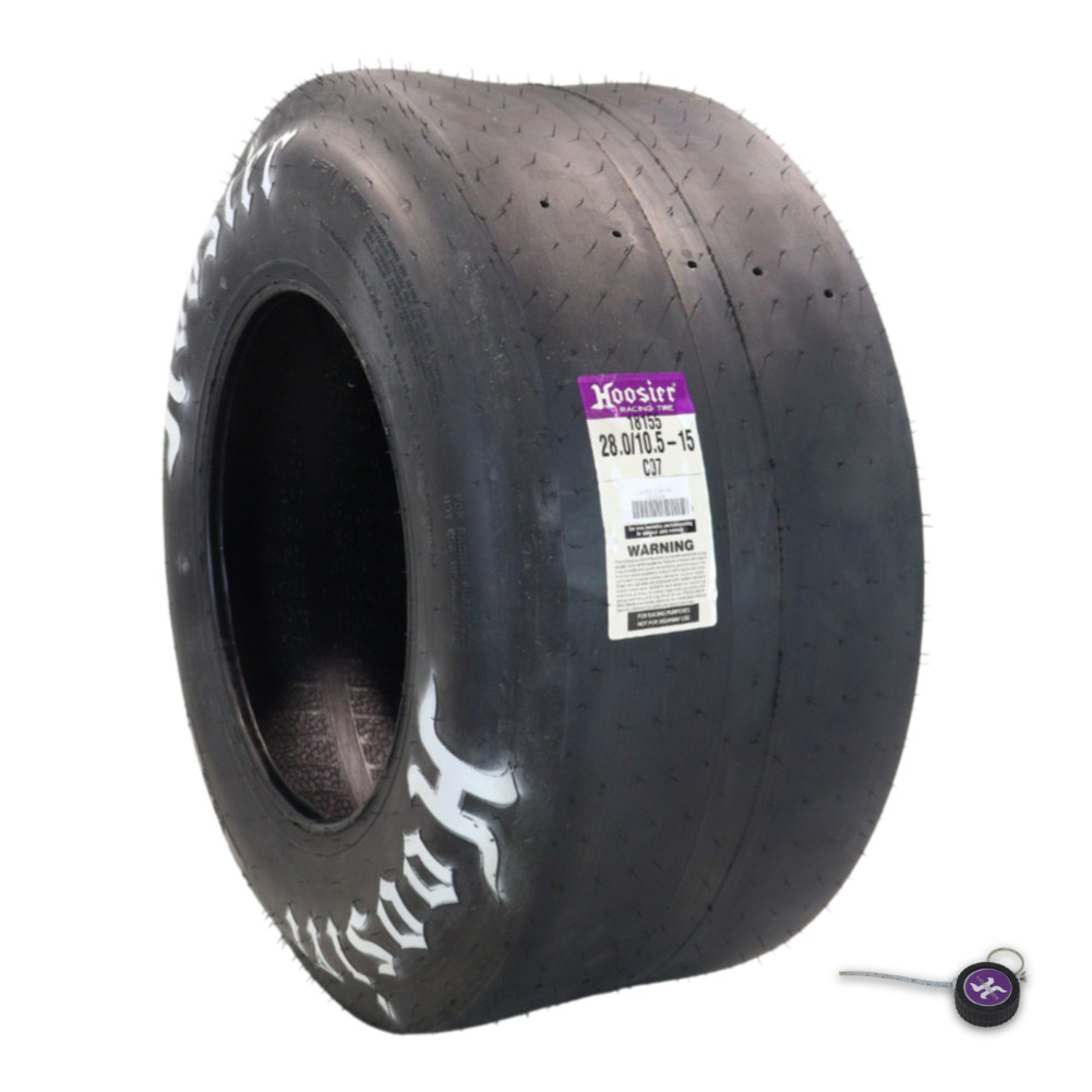 Hoosier 18155C07 Rear Drag Slick 28x10.5-15 C07 with keychain