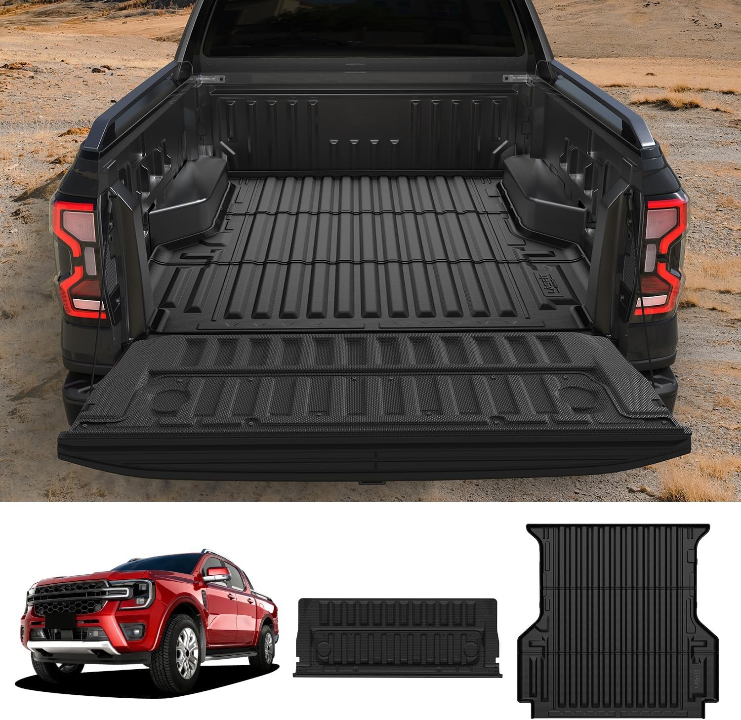 Truck Bed Mat & Tailgate Protector for Ford Ranger 2024 2025 2026