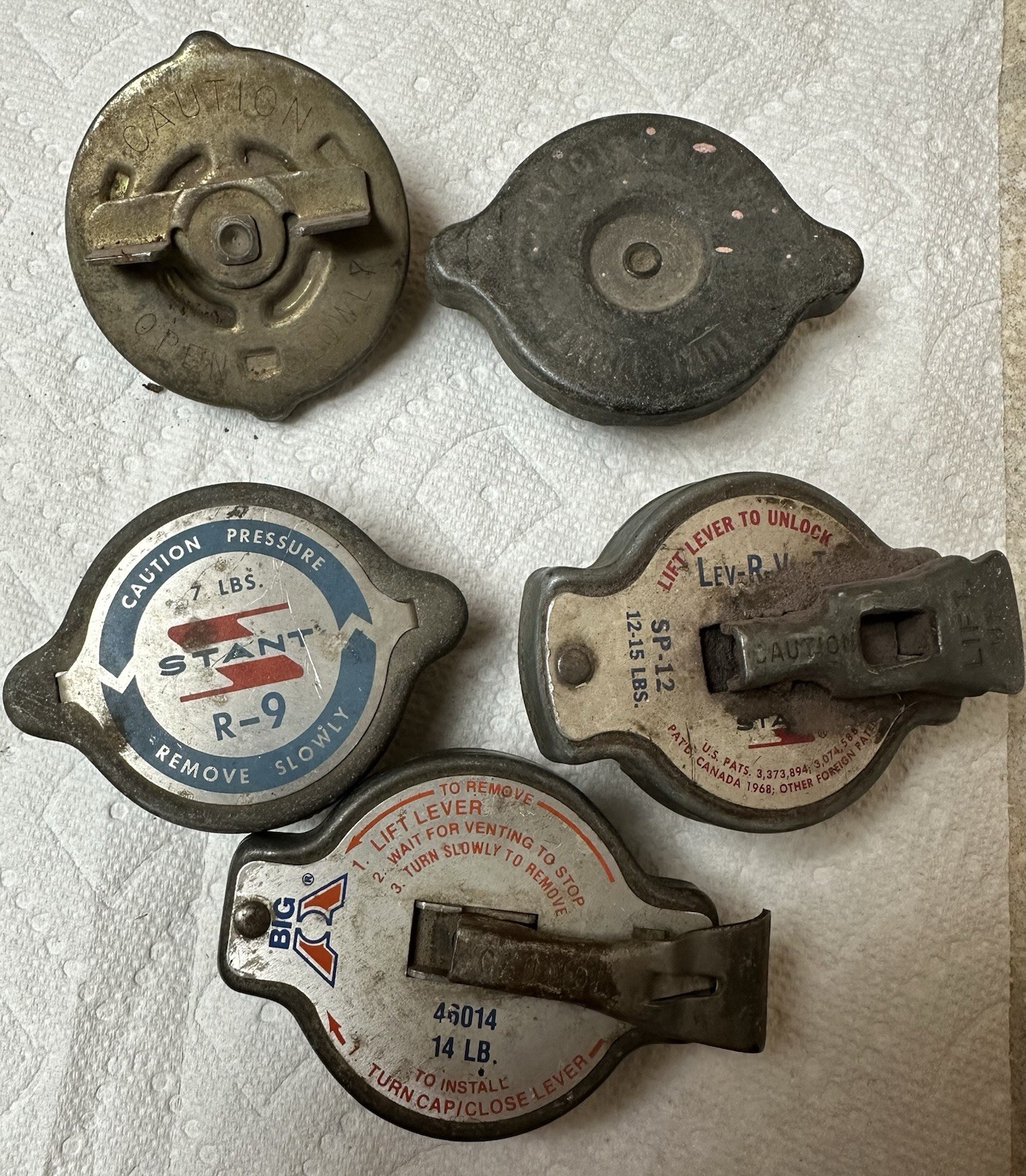 Vintage Radiator Caps Lot Vintage Radiator Caps Lot