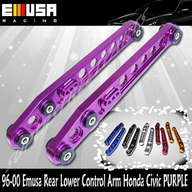 EMUSA Rear Lower Control Arms for 1996-2000 Honda Civic PURPLE EMUSA Rear Lower Control Arms for 1996-2000 Honda Civic PURPLE