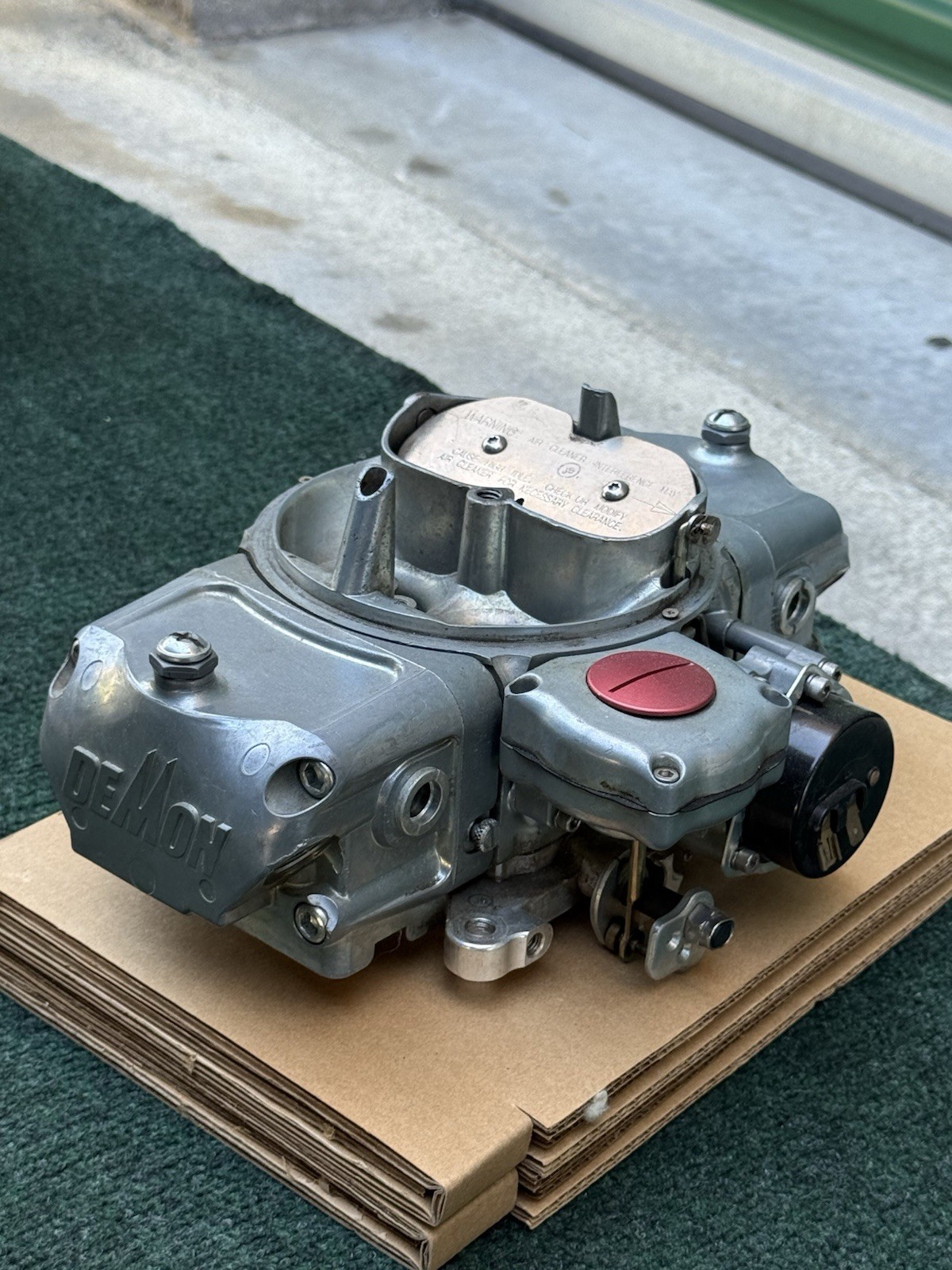 New Demon 650 Double Pumper Carburetor Assembly With Box And Papers
