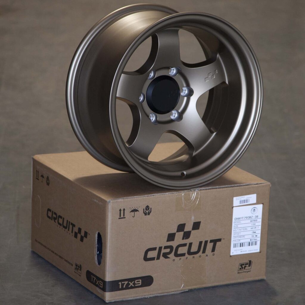 4 CIRCUIT HAYFORD 17x9 6x139.7 -38 BRONZE WHEEL FITS 4Runner Tacoma GX460 GX470