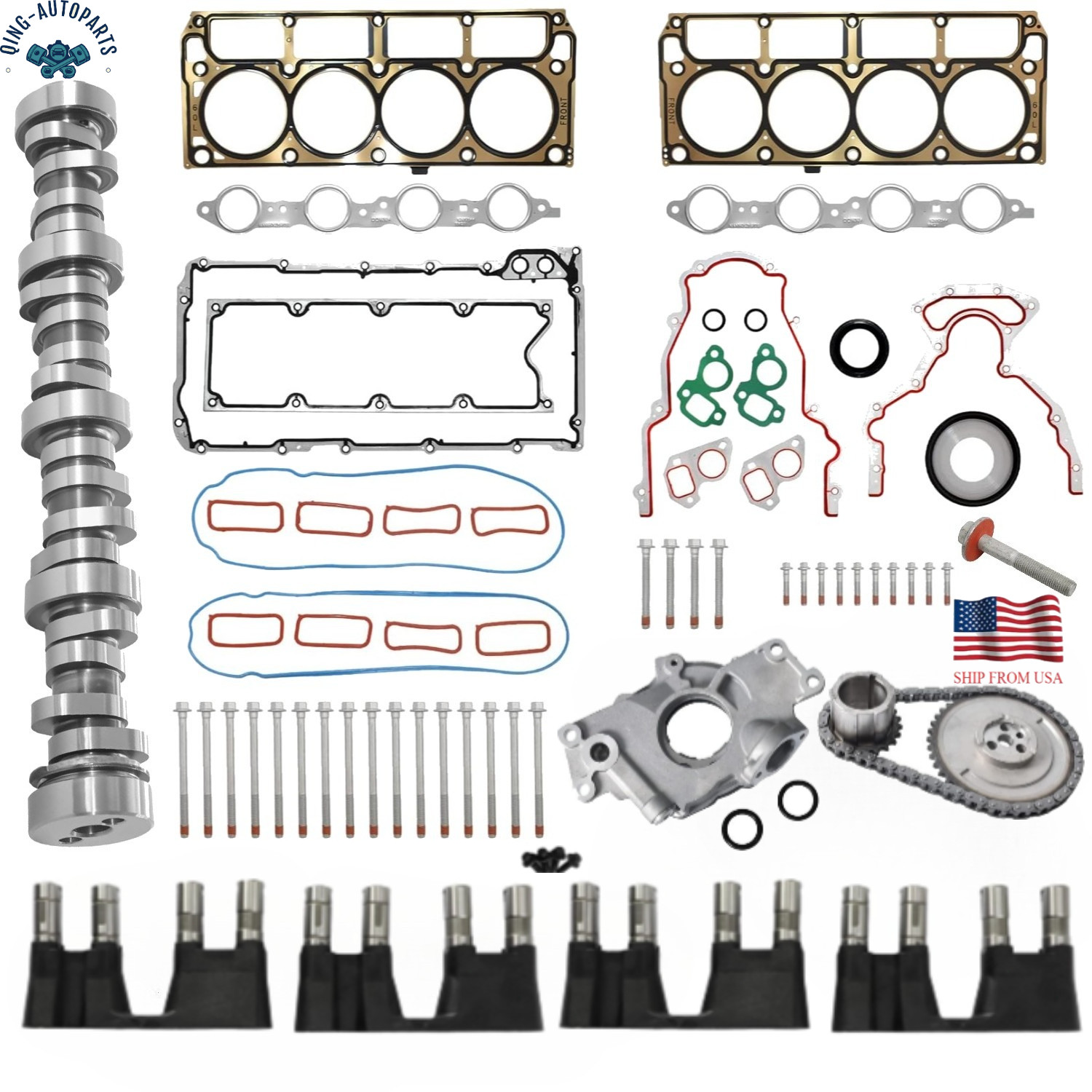 4.8L 5.3L Sloppy Mechanics Stage 2Cam Lifters Kit For GM LS1 /Chevrolet Express 4.8L 5.3L Sloppy Mechanics Stage 2Cam Lifters Kit For GM LS1 /Chevrolet Express