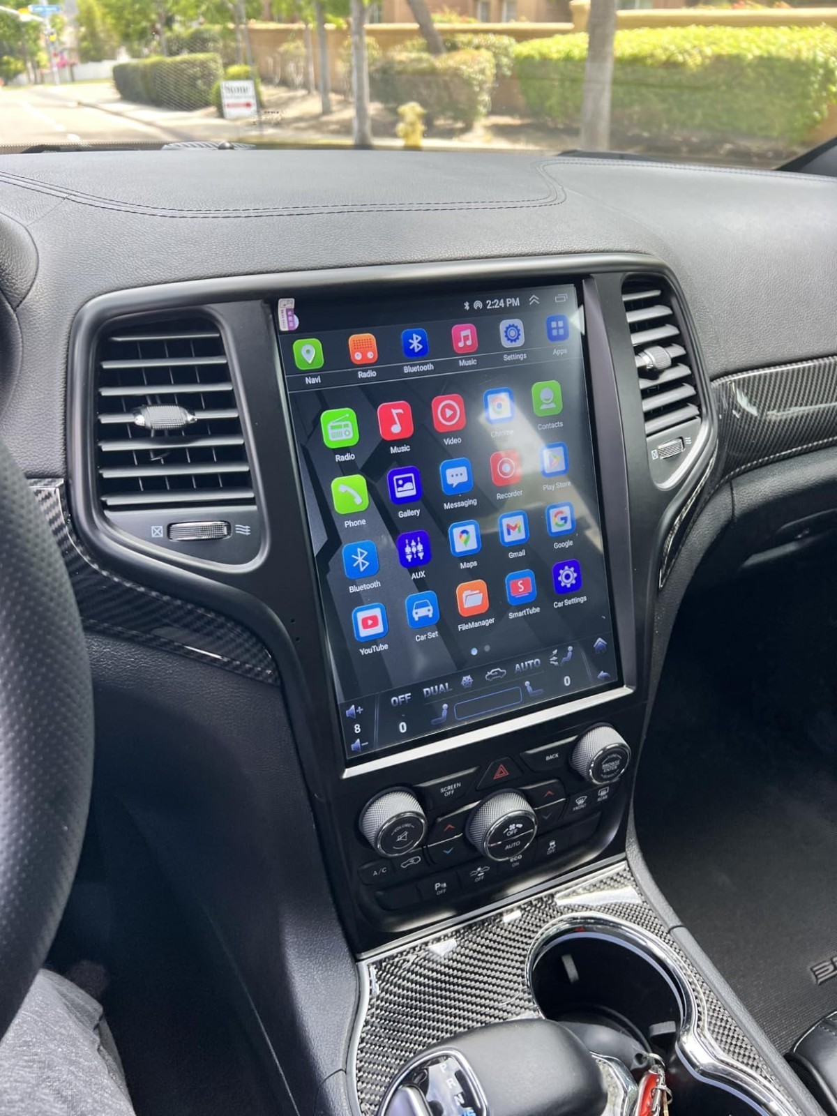 For 14-20 Jeep Grand Cherokee Car Radio GPS Carplay 12.8