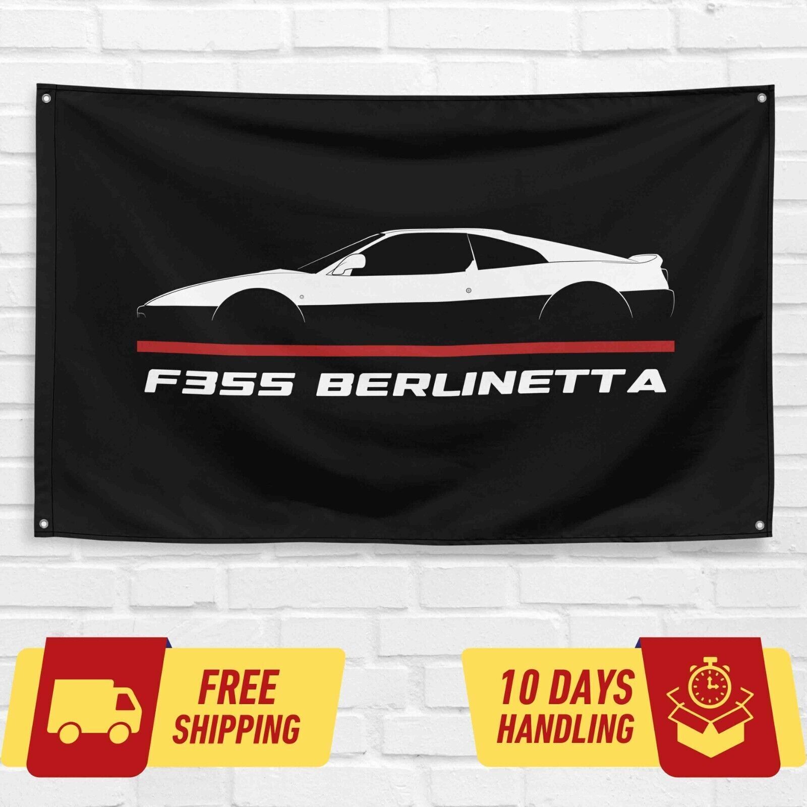 For Ferrari F355 Berlinetta 1994-1999 Car Enthusiast 3x5 ft Flag Gift Banner
