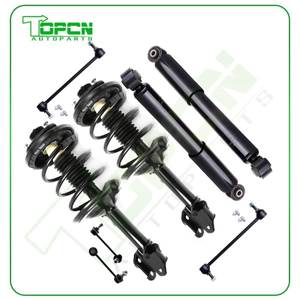 For 2003 2004 2005 Acura MDX Front Rear Struts + Shock Absorbers + Sway Bar Link