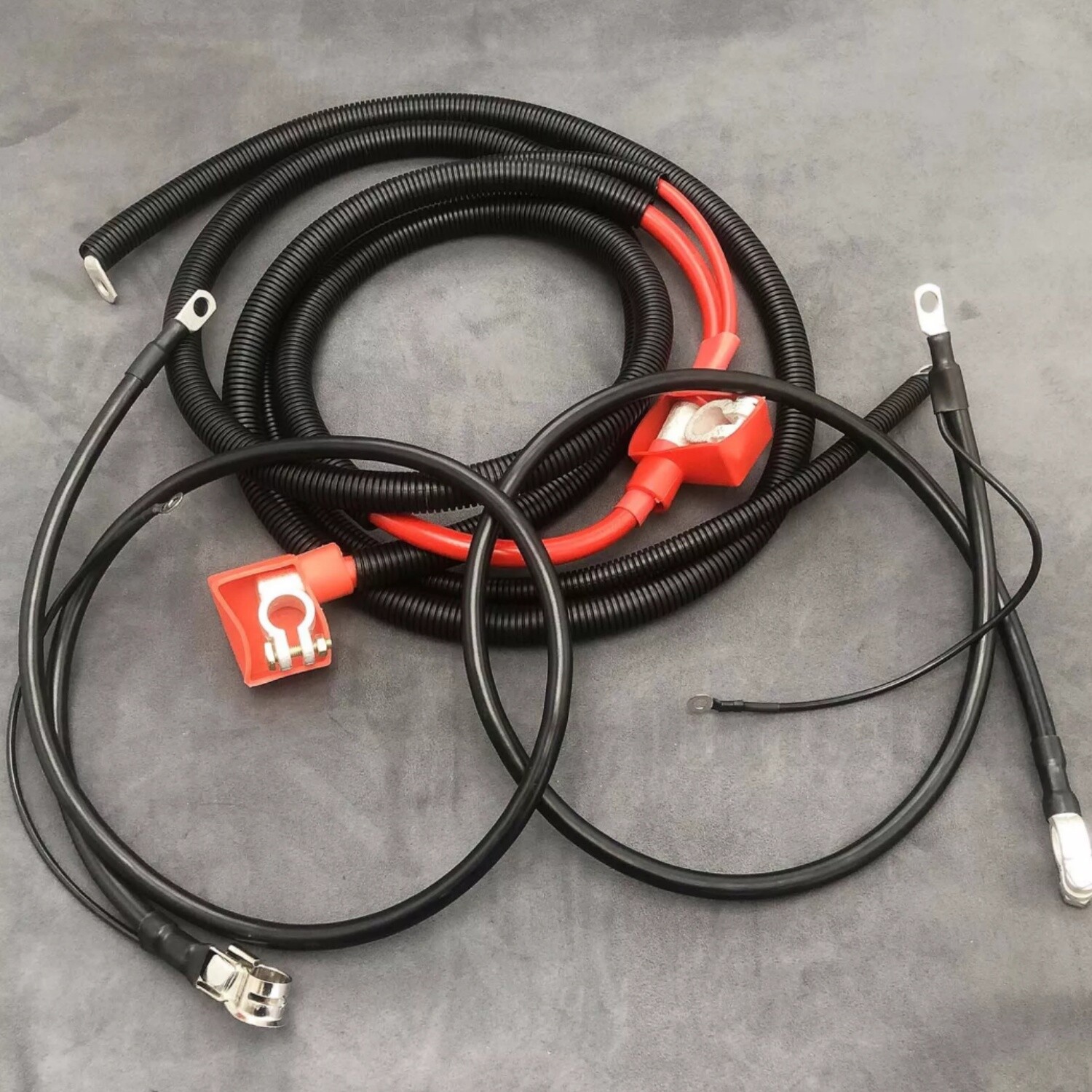 Fits 1994-97 Ford 7.3L Powerstroke negative & positive battery starter cable kit