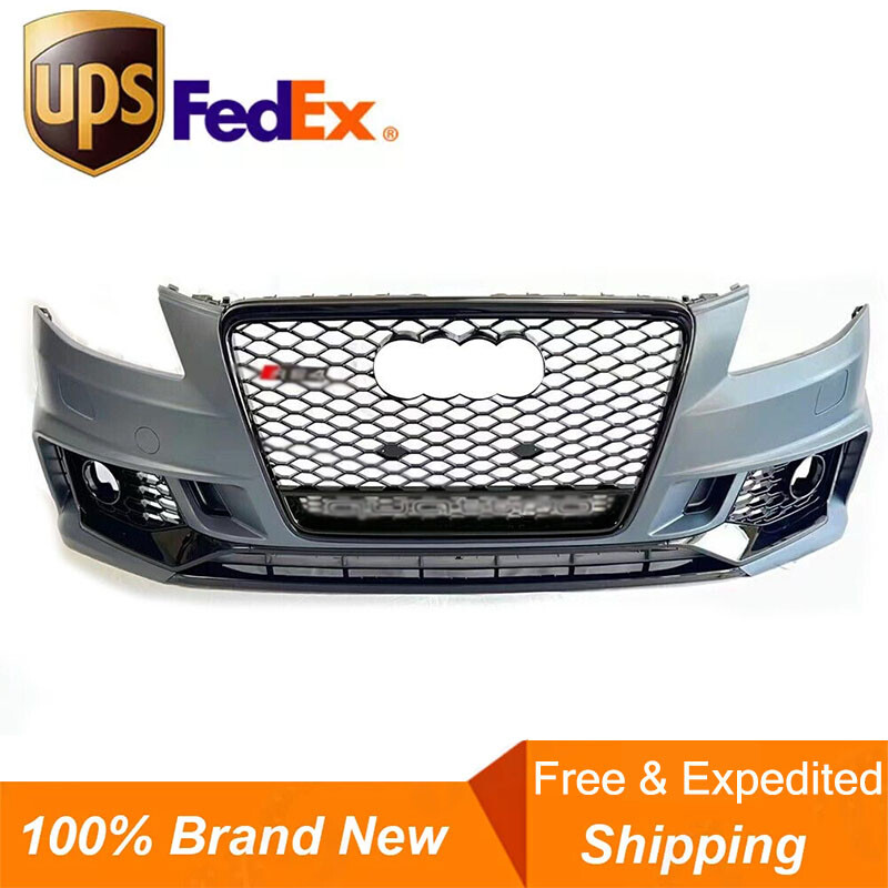 For  2009-2012 Audi A4 S4 B8 Front Bumper Body Kit Include Grille B9 RS4 Style