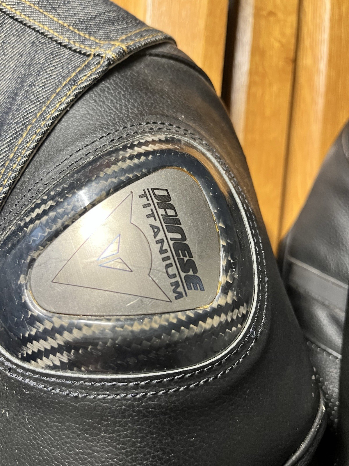 Dainese Leather Titanium Carbon Fiber Alpinestars RST Motorcycle Jacket EUR 54